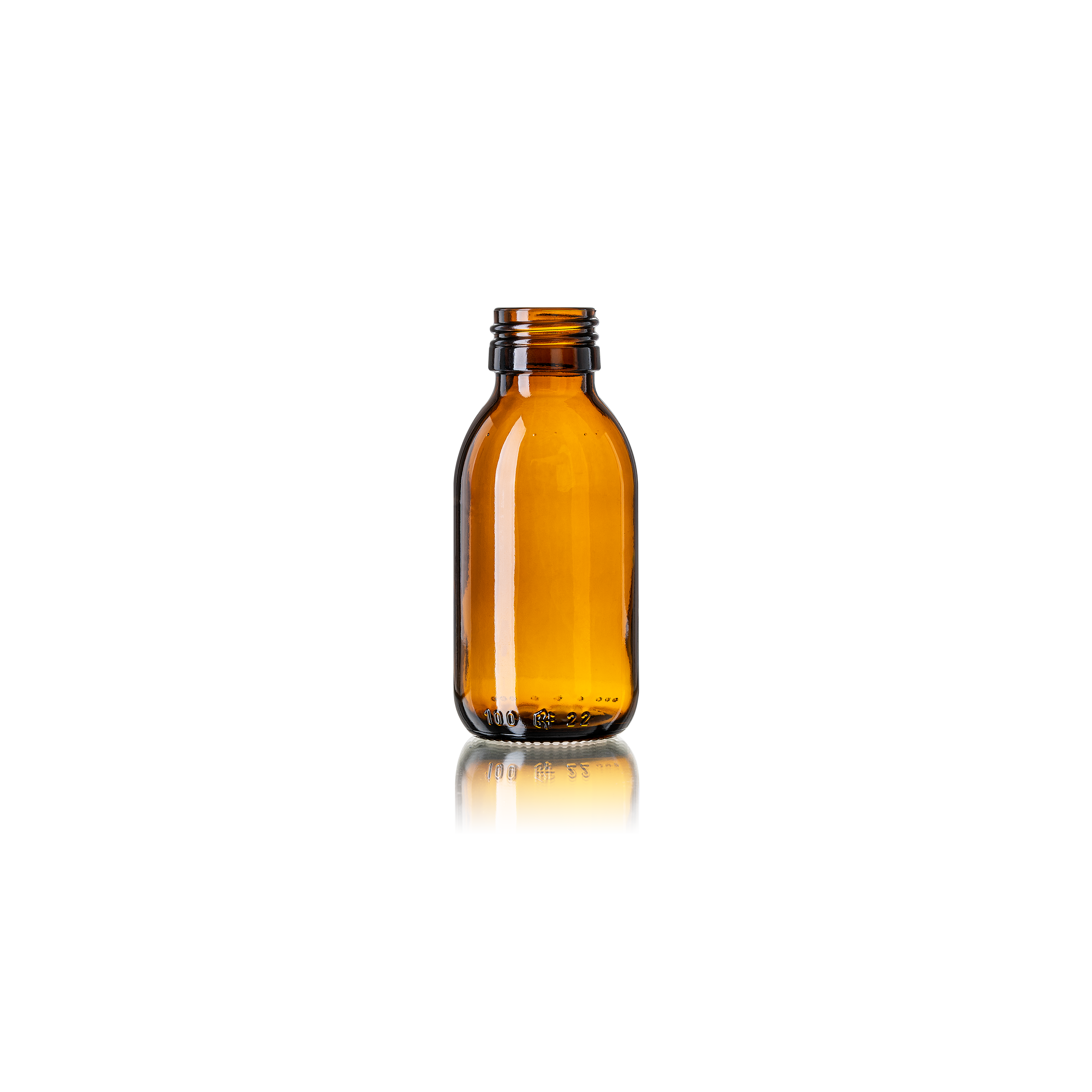 Syrup bottle Thyme 100 ml, PP28, Amber